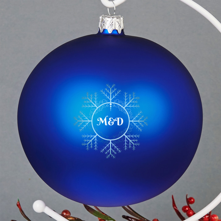 Initialen - Weihnachtskugel mit Ständer
